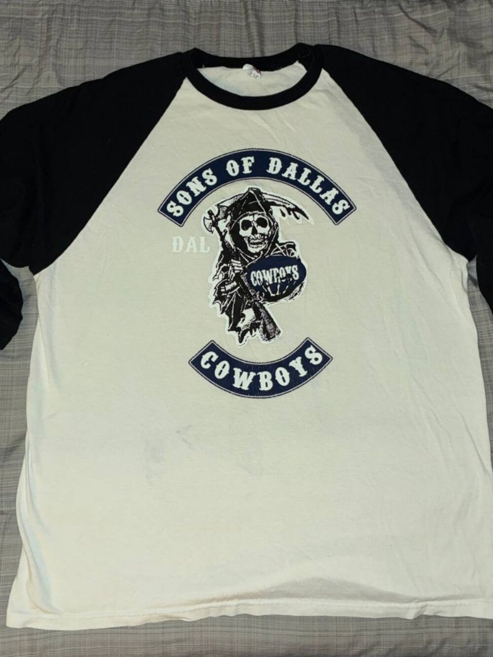 Dallas Cowboys Sons Of Cowboys Dallas Anarchy Tshirt Reaper Mid Sleeve - Size XL